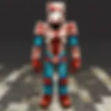 A vibrant Minecraft character showcasing unique customization options