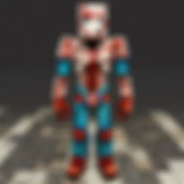 A vibrant Minecraft character showcasing unique customization options