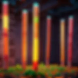 Intricate Glow Stick Infused Dessert