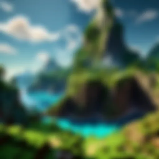 Abstract Virtual Landscape in Video Game