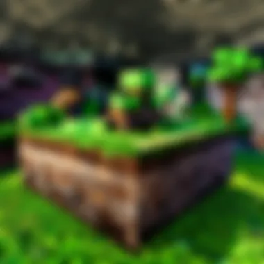 A variety of Minecraft server types depicted visually
