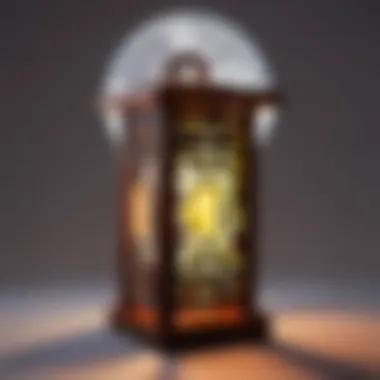 Crafting process of a lantern in Minecraft