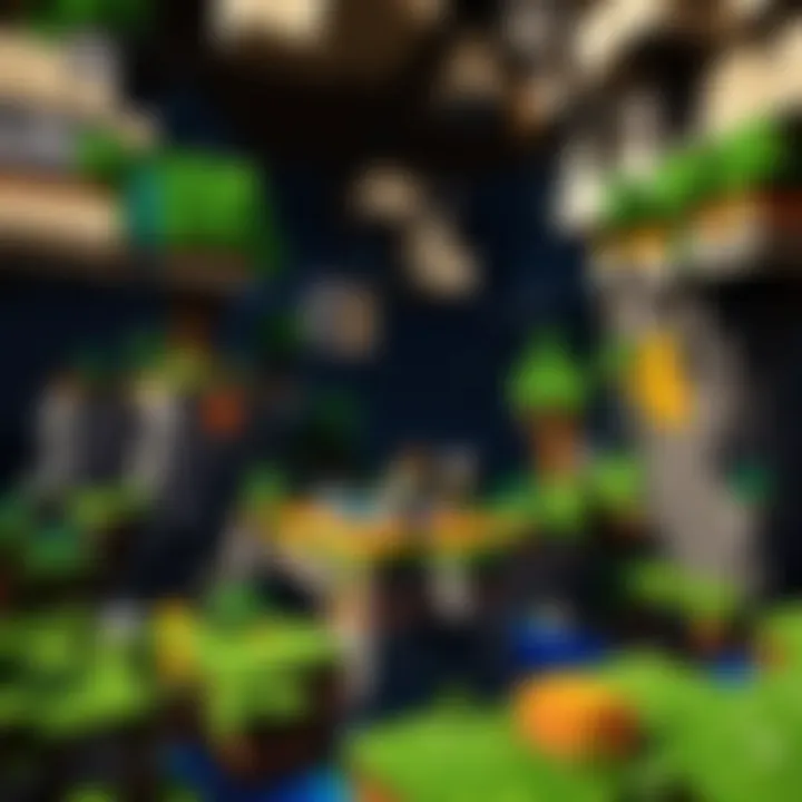 Collaboration Among Players in Minecraft Bedrock A group of players collaborating in Minecraft Bedrock