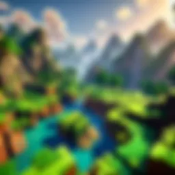 Minecraft gameplay on a Mac device