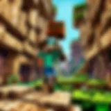Conceptual Illustration of Minecraft Gameplay Mechanics