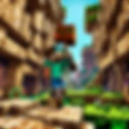 Conceptual Illustration of Minecraft Gameplay Mechanics