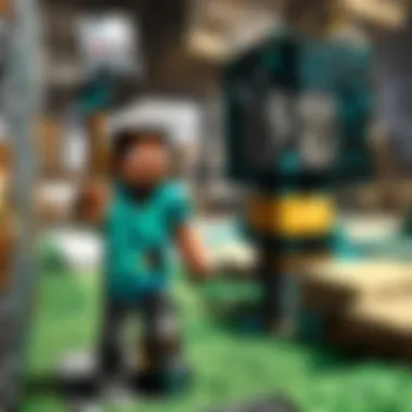 Player Engaging with Hardcore Mods Screenshot of a player engaging with hardcore mods in a Minecraft world