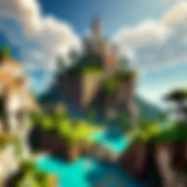 Stunning Minecraft landscape on Weebly