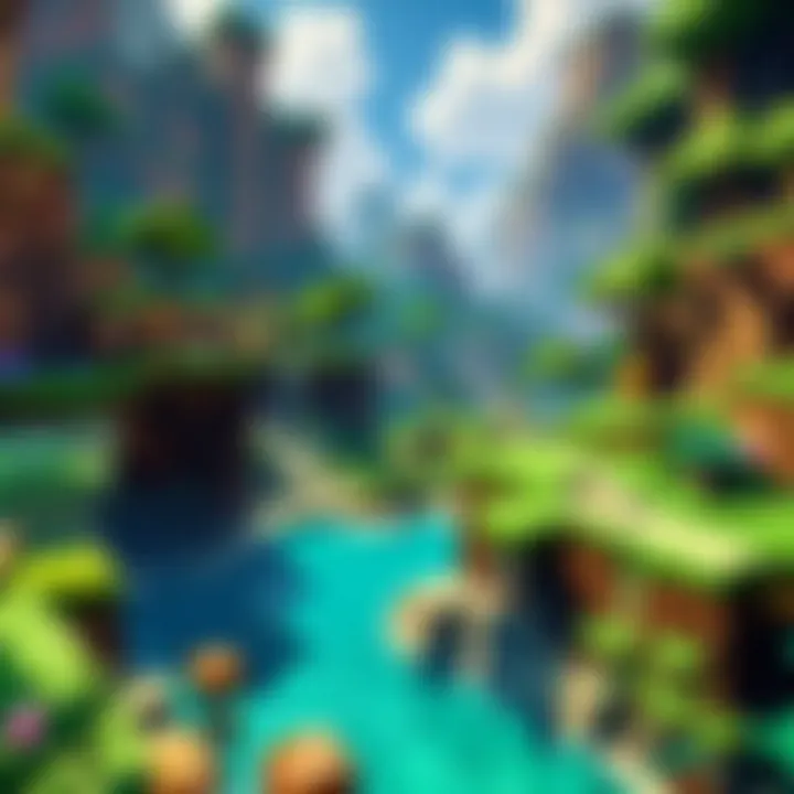 Exploring the unique landscapes and environments in Minecraft
