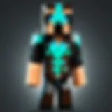 Abstract Minecraft-themed clothing design