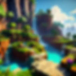 A vibrant depiction of Minecraft Minis in a digital landscape.