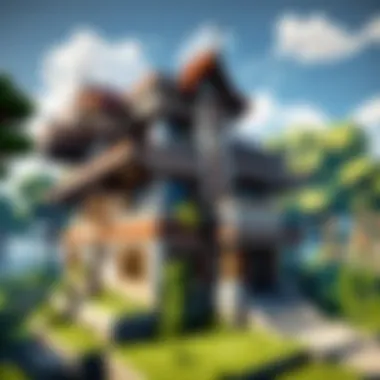 Creative Building in Minecraft Unique Minecraft building created by players