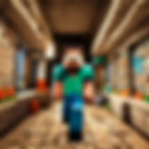 A vibrant Minecraft server interface on an Android device