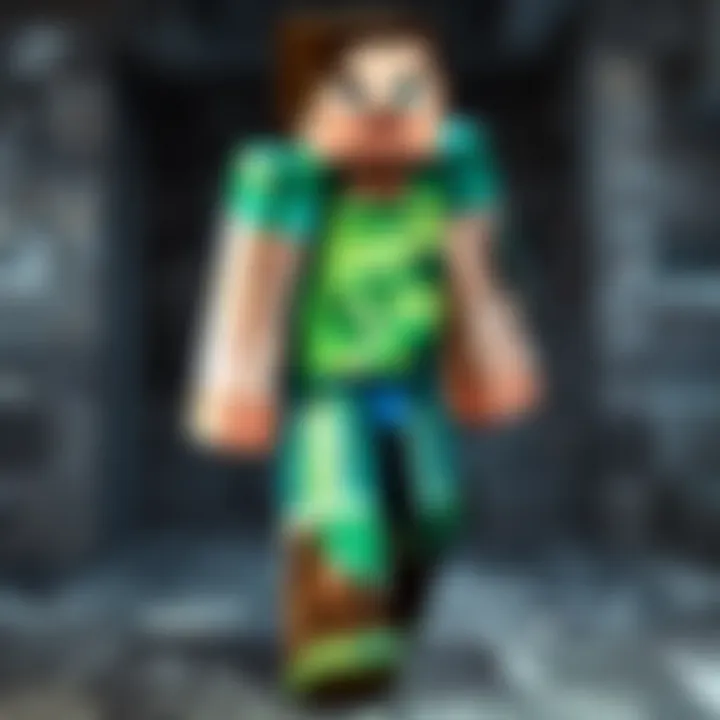 Illustration showcasing popular Minecraft skin selections