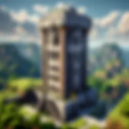 Dynamic tower placement strategy in Minecraft