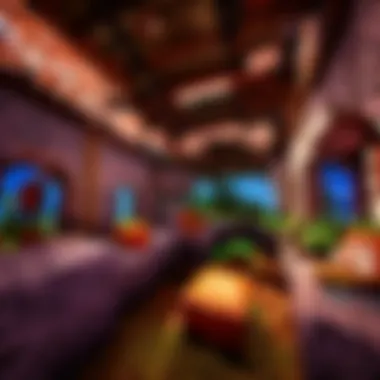 Immersive Minecraft World Exploration Exploring Minecraft world in virtual reality illustration