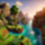 Vivid Minecraft Landscape Vivid Minecraft landscape on Xbox Series X