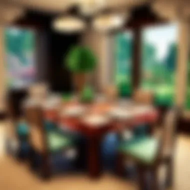 Elegant Minecraft Dining Table Setting