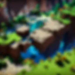 A vibrant one block Minecraft map showcasing unique gameplay dynamics.