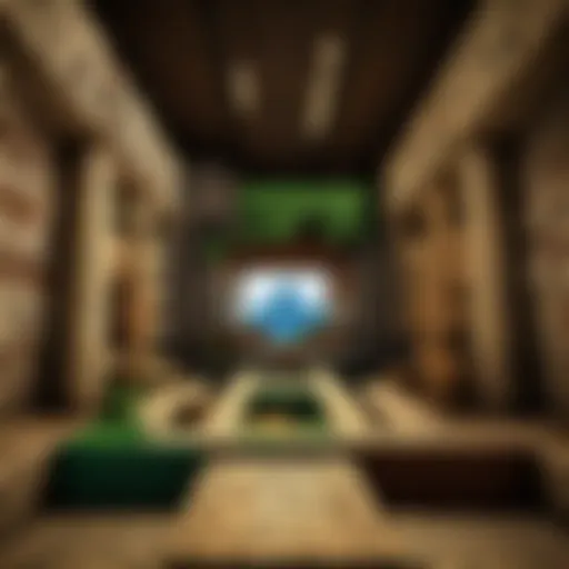 A vibrant landscape showcasing the OneBlock Minecraft server environment
