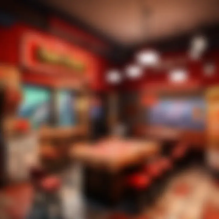 A dynamic virtual pizzeria gameplay scene