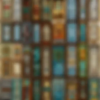 Comparison of different types of small glass window panels in Minecraft