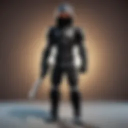 Enigmatic Spy Ninja Character in Shadow