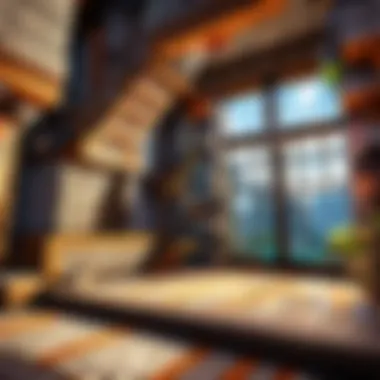 Intricate Builds in Enhanced Minecraft Environments Intricate builds enhanced by Minecraft Pocket Edition mods