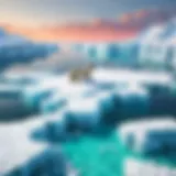 A stunning view of the Arctic sea ice where polar bears thrive.