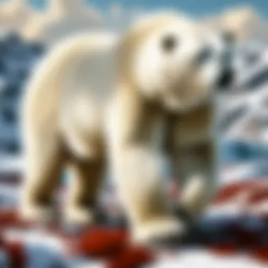 A close-up of polar bear fur showcasing its unique adaptations.