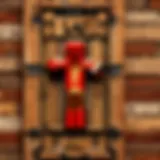 A beautifully crafted wooden sign in a vibrant Minecraft landscape
