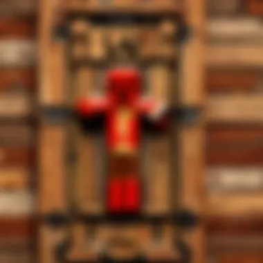 Artistry of Wooden Signs A beautifully crafted wooden sign in a vibrant Minecraft landscape