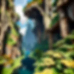 A vibrant landscape showcasing the diverse biomes in Minecraft.