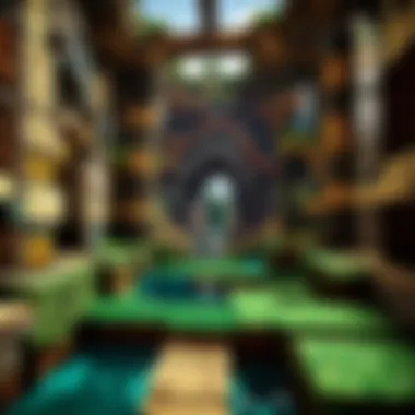 Competitive Play in Minecraft Minigames A vibrant screenshot of players engaged in a competitive minigame