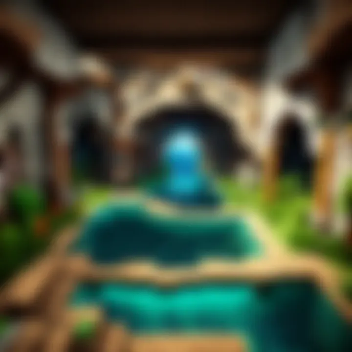A creative map designed for a Minecraft minigame with unique features