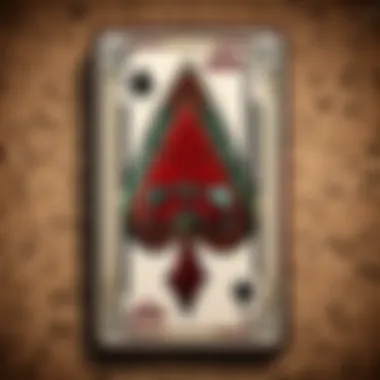 A close-up view of the distinctive cards used in Choctaw Blackjack, highlighting their unique artwork.