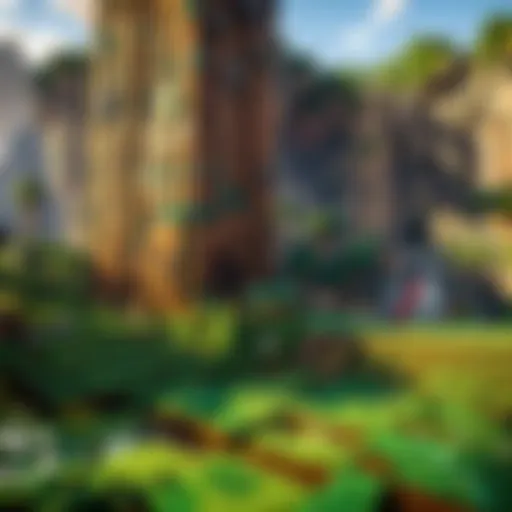 The vibrant Minecraft Live stage showcasing the latest game updates.