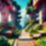 Stunning Minecraft landscape shared on Instagram