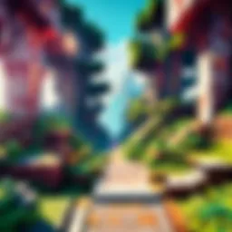 Stunning Minecraft landscape shared on Instagram