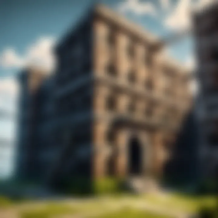 A detailed view of Minecraft prison structures and their designs.
