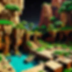 An intricate Lego Minecraft world showcasing creativity and design.