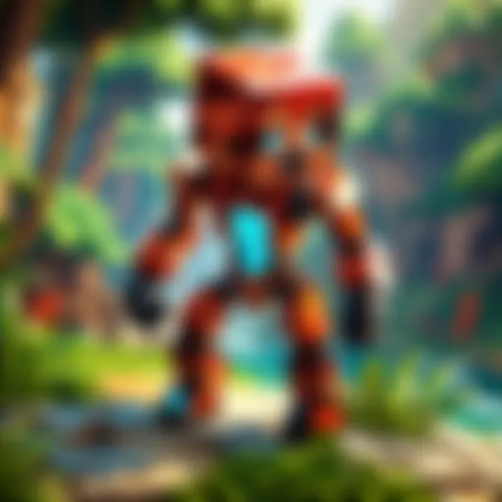 Little Strider in its natural habitat within the Minecraft universe