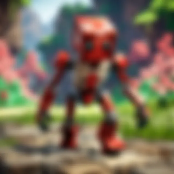 Player interacting with the Little Strider in gameplay
