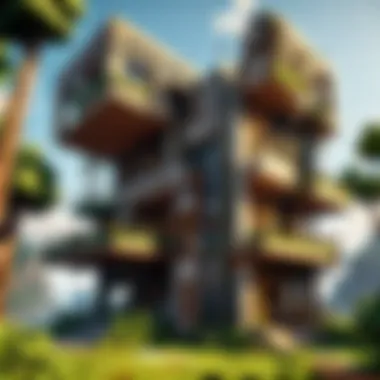 Relocating Structures in Survival Mode A survival mode scenario showing players relocating a building