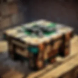 Crafting table interface in Paper Minecraft