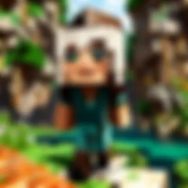 An enthusiastic player enjoying the Minecraft trial version.