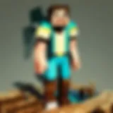 The Enigmatic Minecraft Man in Pixelated Glory