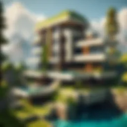 A breathtaking Minecraft-inspired architectural design