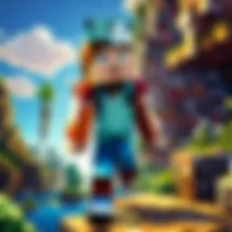 An illustration of Minecraft's vibrant world