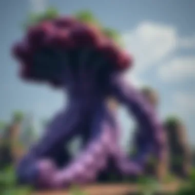 Ecological interaction of mycelium in Minecraft